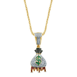 10K 0.19-0.21CT D-MONEY BAGS DRIP